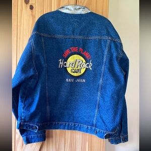 Vintage 90’s Hard Rock Cafe Denim Jean Jacket